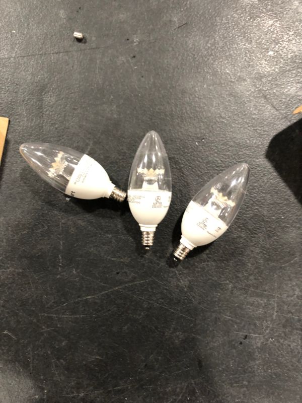 Photo 2 of 60-Watt Equivalent B11 Dimmable LED Light Bulb Daylight (3-Pack)
