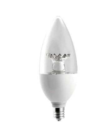 Photo 1 of 60-Watt Equivalent B11 Dimmable LED Light Bulb Daylight (3-Pack)
