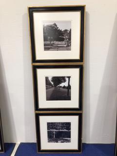 Photo 3 of 3 WINDOW MATTED  FRAMED BLACK  WHITE DECORATIVE PHOTOS UNKNOWN PHOTO LOCATIONS  ARTISTS APPROX 22H X 12W INCHES