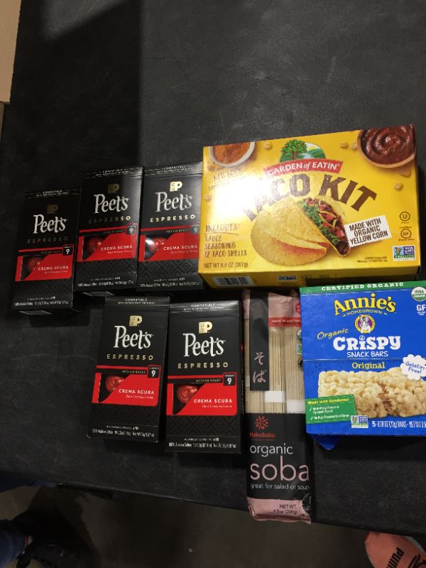 Photo 1 of box lot - expired and non expired food items 