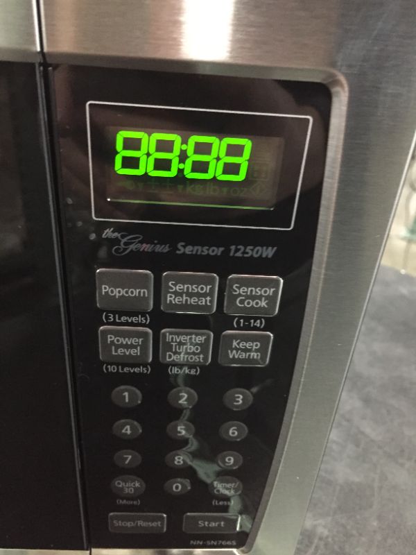 Photo 1 of Panasonic Microwave Oven NN-SN766S Stainless Steel Countertop/Built-In with Inverter Technology and Genius Sensor, 1.6 Cubic Foot, 1250W