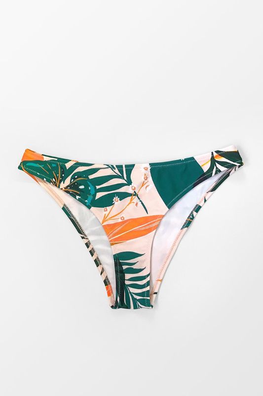 Photo 1 of Bright Leafy Print Bikini Bottom Sm