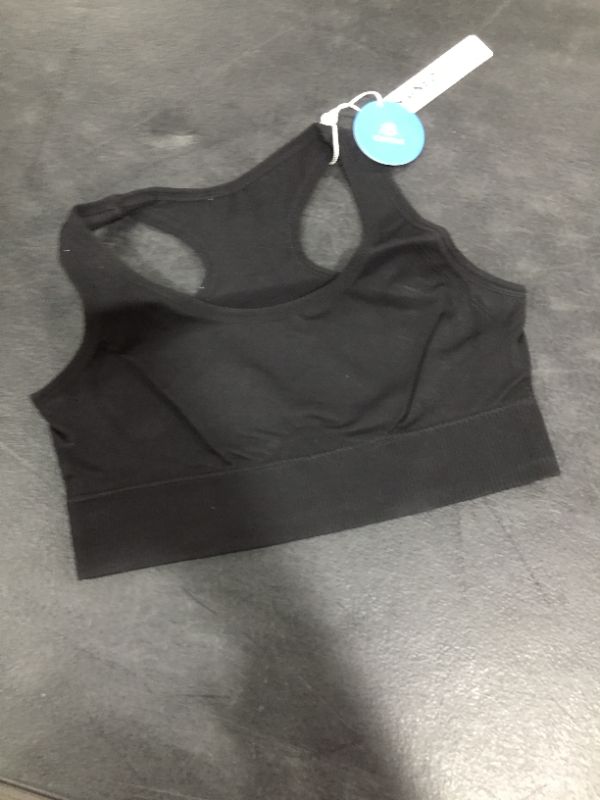 Photo 2 of Cerise Black U-Neck Medium Support Sports Bra Med