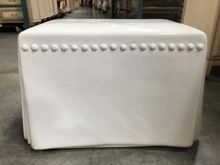 Photo 2 of WHITE DECORATIVE HOLLOW CHEST 24L X 18H INCHES