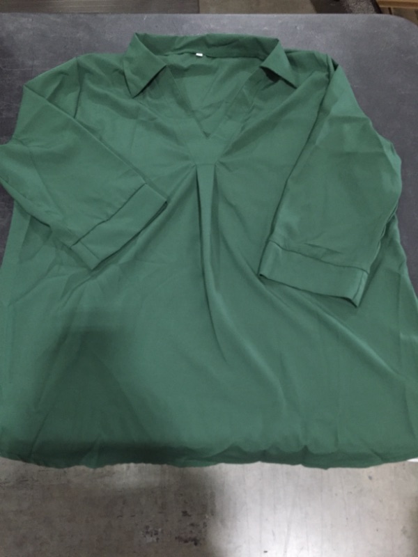 Photo 1 of Green half sleeve collard shirt