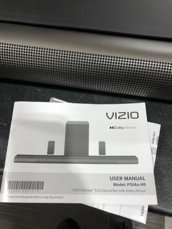 Photo 4 of VIZIO Elevate Sound Bar for TV, Home Theater Surround Sound System for TV with Subwoofer and Bluetooth, P514a-H6 5.1.4
