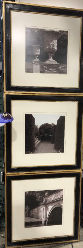 Photo 1 of 3 WINDOW MATTED  FRAMED BLACK  WHITE DECORATIVE PHOTOS UNKNOWN PHOTO LOCATIONS  ARTISTS APPROX 68H X 22W INCHES