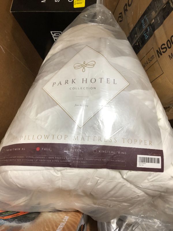 Photo 1 of Park Hotel Collection 2 Inch Down Alternative Featherbed Mattress Topper - Ultra Plush 100% Long-Staple Cotton 2 inch Pillowtop Bed Topper-Pad - Hypoallergenic - full 