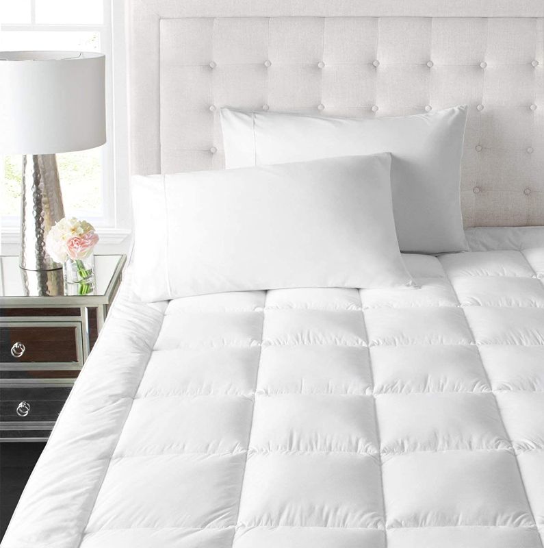 Photo 1 of Park Hotel Collection 2 Inch Down Alternative Featherbed Mattress Topper - Ultra Plush 100% Long-Staple Cotton 2 inch Pillowtop Bed Topper-Pad - Hypoallergenic - full 