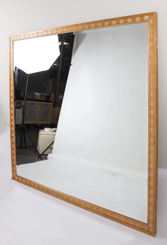 Photo 1 of  Large Oversized Square Decorative Mirror Approx 72 x 72 Inches Gold Colored Frame