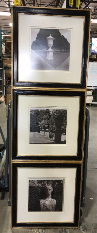 Photo 1 of 3 WINDOW MATTED  FRAMED BLACK  WHITE DECORATIVE PHOTOS UNKNOWN PHOTO LOCATIONS  ARTISTS APPROX 67H X 23W INCHES