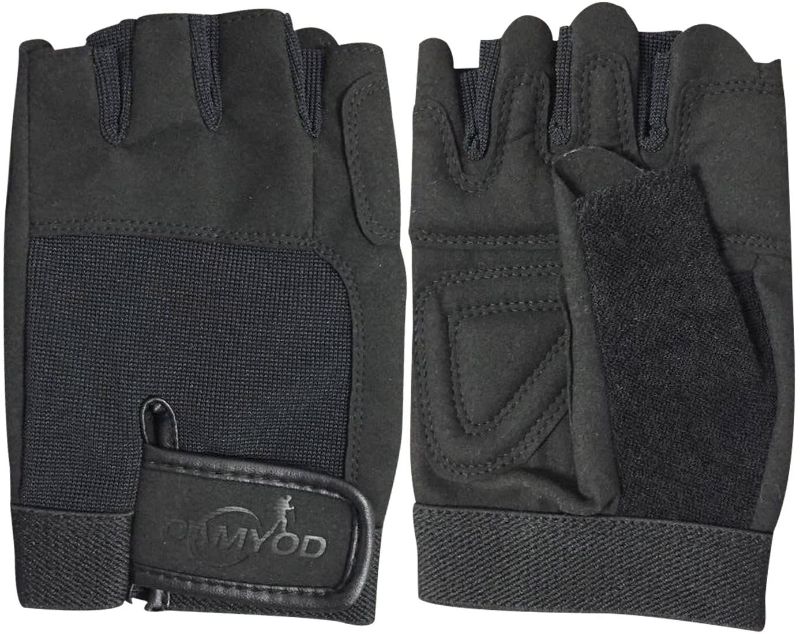 Photo 1 of Fingerless Bike Gloves, Shock-Absorbing Half Finger Cycling Gloves, Mountain Bike Gloves with Anti-Slippery Palm Patch for Men and Women Lg