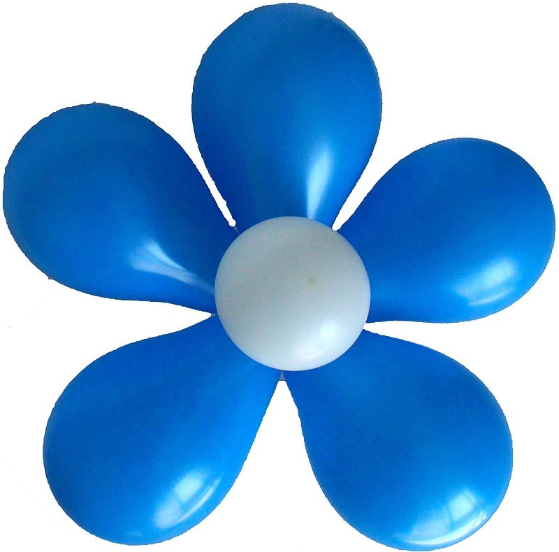 Photo 1 of 5 inch blue color latex balloon for party decoration, pack of 200 (Blue)