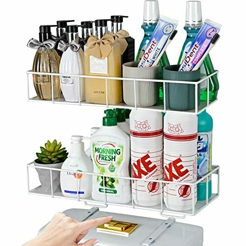 Photo 1 of 2 Pack Bathroom Organizer Over The Toilet Storage Shelf, Restroom