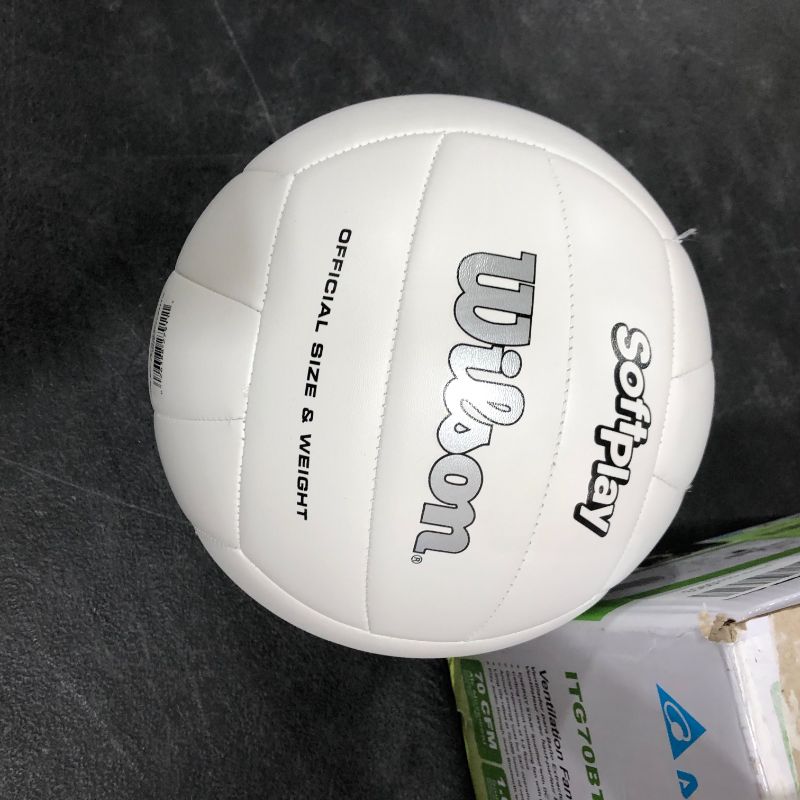 Photo 2 of Wilson Soft Play Outdoor Volleyball, Official Size, White