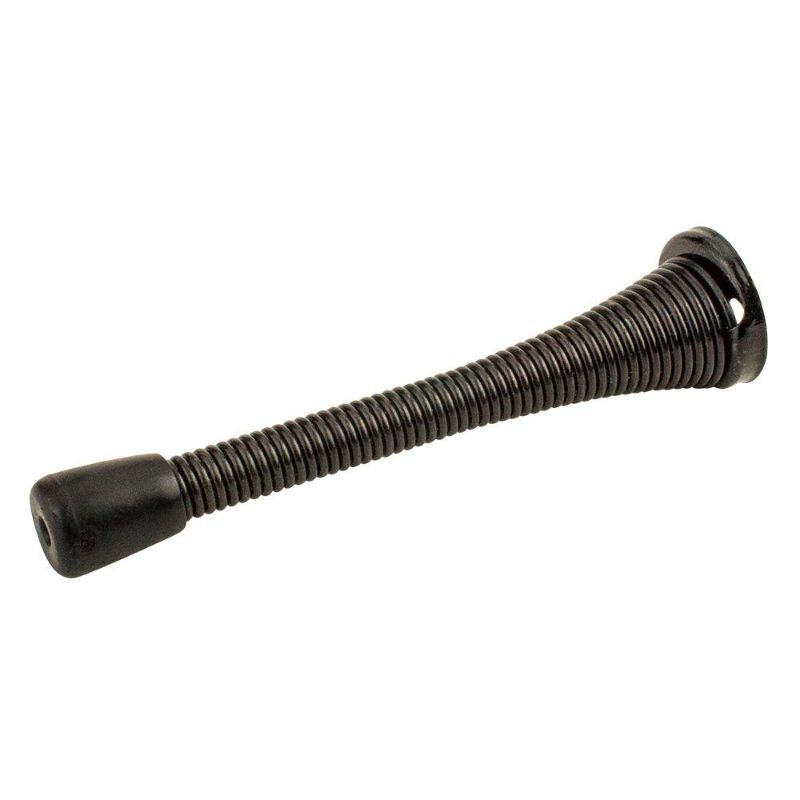 Photo 1 of Everbilt 4 in. Oil-Rubbed Bronze Extra Long Spring Doorstop (2-Pack)