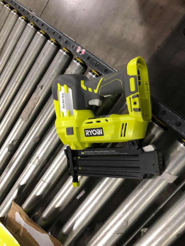 Photo 2 of 18-Volt ONE+ AirStrike 18-Gauge Cordless Brad Nailer (Tool-Only)
