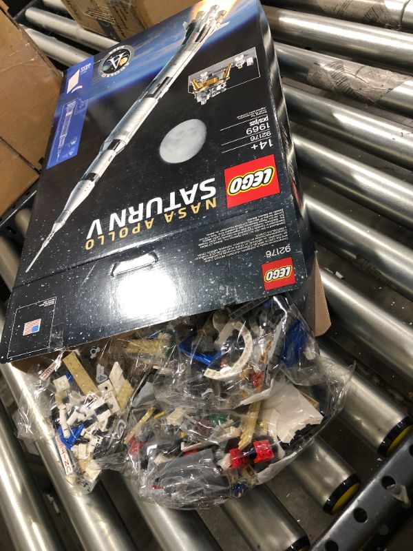 Photo 2 of LEGO 92176 Ideas NASA Apollo Saturn V Space Rocket and Vehicles, Spaceship Collectors Building Set with Display Stand [Amazon Exclusive]
