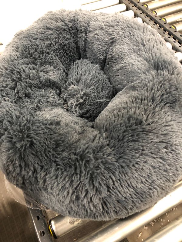 Photo 1 of Cat Beds for Indoor Cats, Dog Beds for Small Medium Dogs, Round Calming Donut Pet Beds for Cats, Soft Fluffy Warm and Cozy to Improved Sleep, Machine Washable?20in/24in/30in?