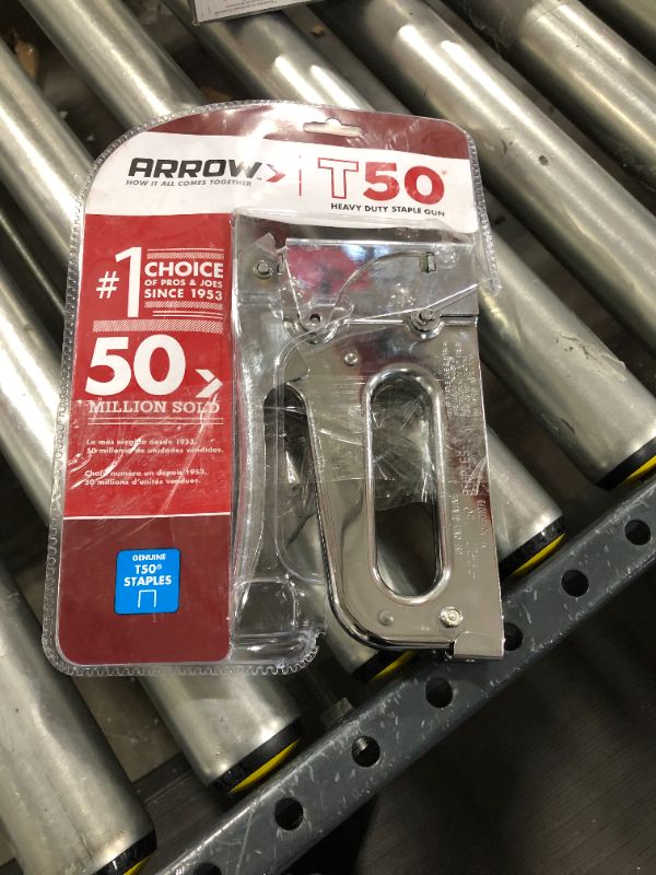 Photo 2 of Arrow T50 Heavy Duty Staple Gun Chrome
