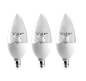 Photo 1 of 2 Pack - EcoSmart 60Watt Equivalent B11 Dimmable LED DAYLIGHT Bulb 