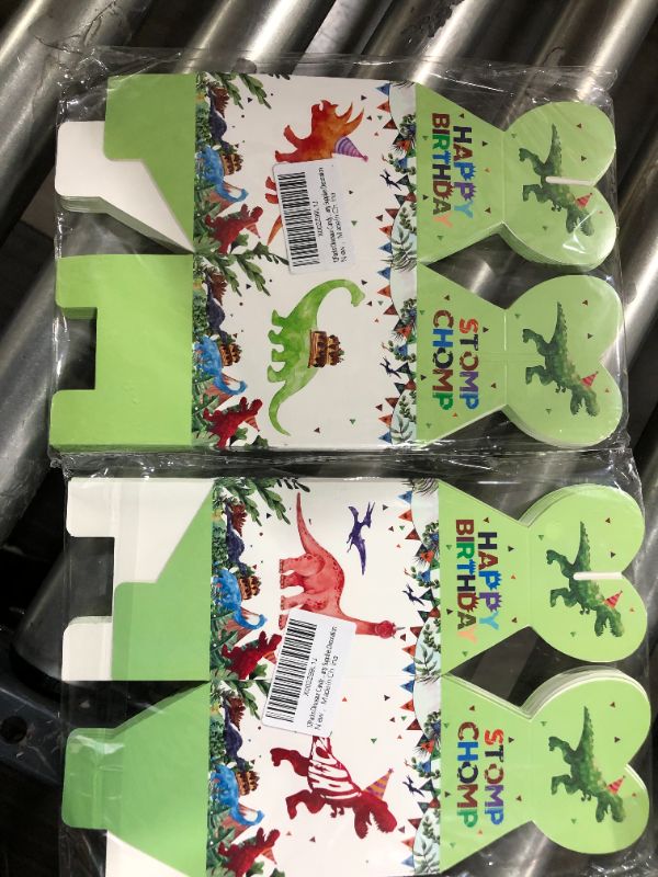 Photo 2 of 2pk 12Pcs Dinosaur Gift Boxes, Dinosaur Birthday Party Supplies, Paper Treat Boxes, Dinosaur Party Favor Boxes Theme Birthday Party Decorations Treat Boxes Perfect for Kids Girl Boy Child