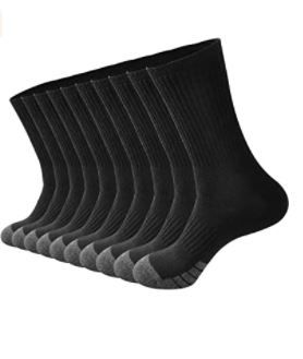 Photo 1 of GKX Men's 10 Pairs Cotton Moisture Control Heavy Duty Work Boot Cushion Crew Socks