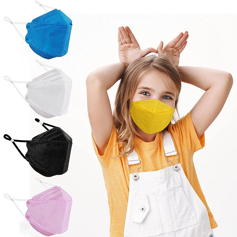 Photo 1 of Kids Masks for Children, Individual Wrapped Colored Mask Kid Sized, Small Soft Mask for Boys Girls, Comfortable Fit for Easy Breath Talk, Adjustable Nose Wire Mask 20 Packs