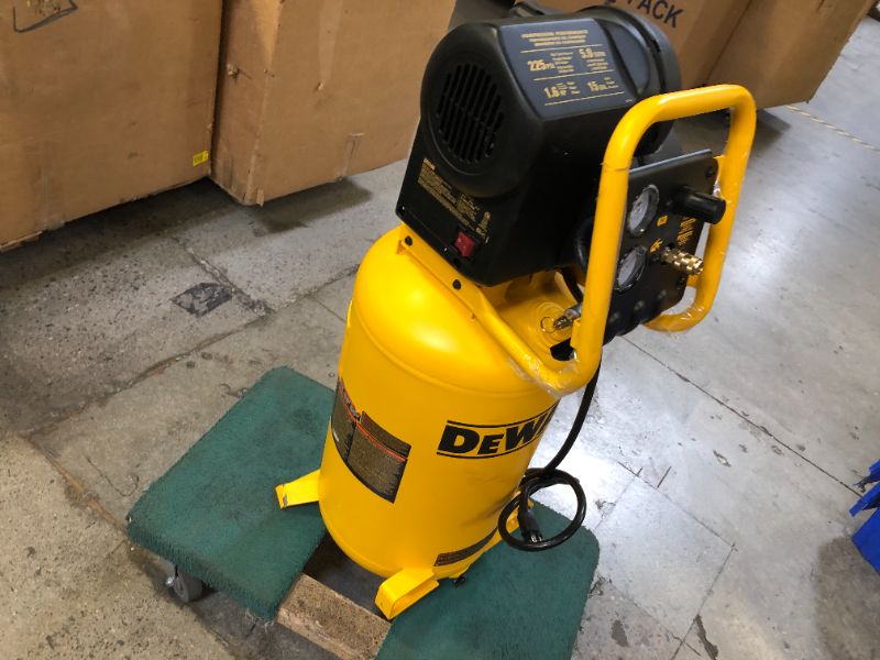 Photo 2 of DEWALT D55168 225 PSI 15 Gallon 120-Volt Electric Wheeled Portable Workshop Compressor