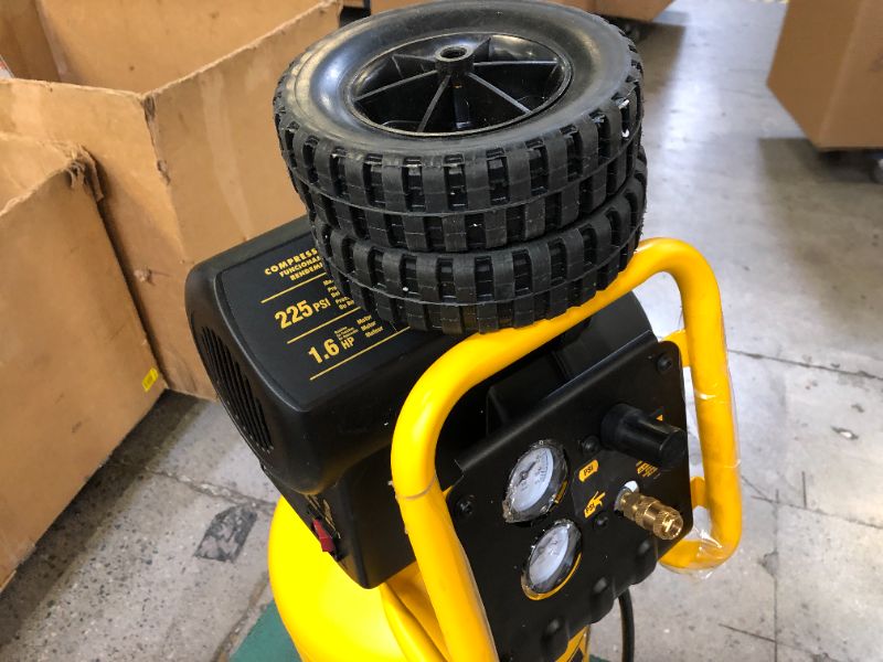 Photo 6 of DEWALT D55168 225 PSI 15 Gallon 120-Volt Electric Wheeled Portable Workshop Compressor