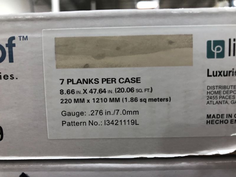 Photo 1 of 10 Cases Luxurious Pine Wood 8.7 in. W x 47.64 in. L Luxury Vinyl Plank Flooring (20.06 sq. ft./Case)
