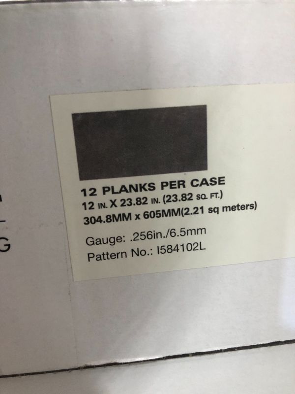 Photo 2 of 3 Cases Castle Black Slate 12 in. W x 23.82 in. L Luxury Vinyl Plank Flooring (23.82 sq. ft.)
