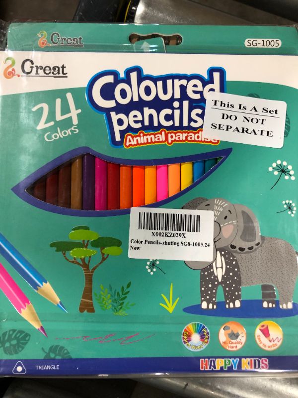 Photo 1 of 24 pack colored pencils animal paradise
