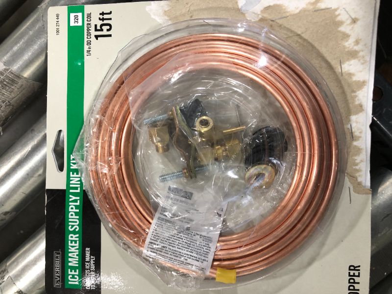 Photo 2 of 1/4 in. COMP x 1/4 in. COMP x 15 ft. Copper Ice Maker Installation Kit