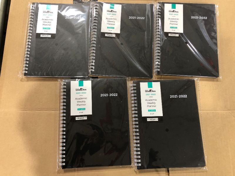 Photo 1 of 5 pack of 2021-2022 weekly planners 
