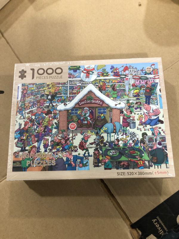 Photo 1 of 1000 pieces jigsaw puzzle for adults wooden jigsaw puzzle Christmas 