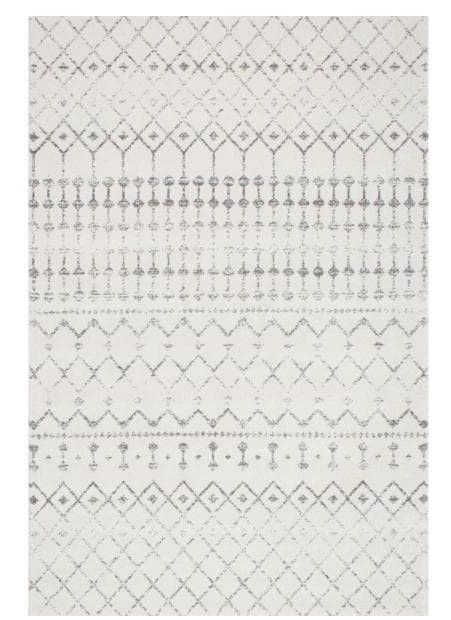 Photo 1 of Blythe Modern Moroccan Trellis Gray 5" x 7'5". Area Rug