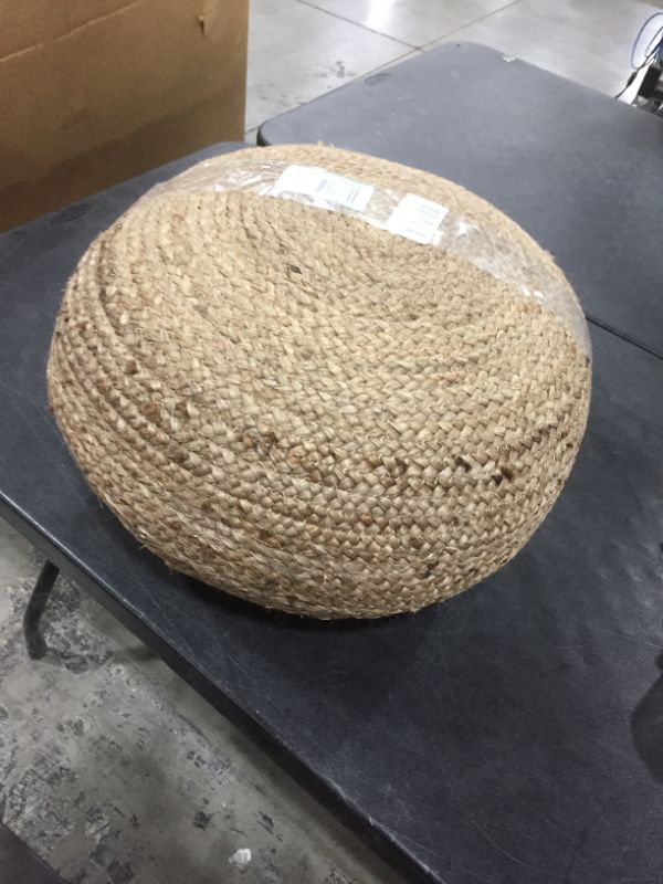 Photo 1 of Jute Weave Ottoman