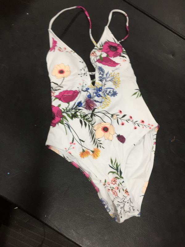 Photo 2 of Robin Floral One Piece Swimsuit Med 