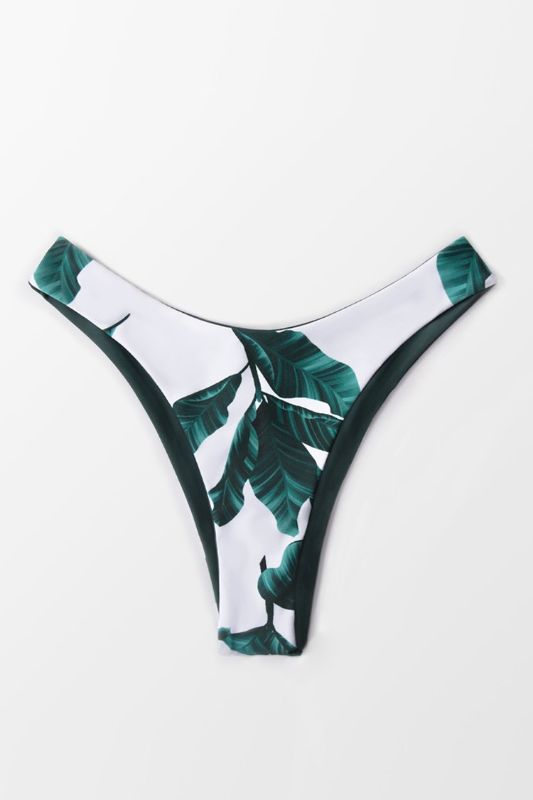 Photo 1 of Leafy Reversible High Cut Bikini Bottom Xs