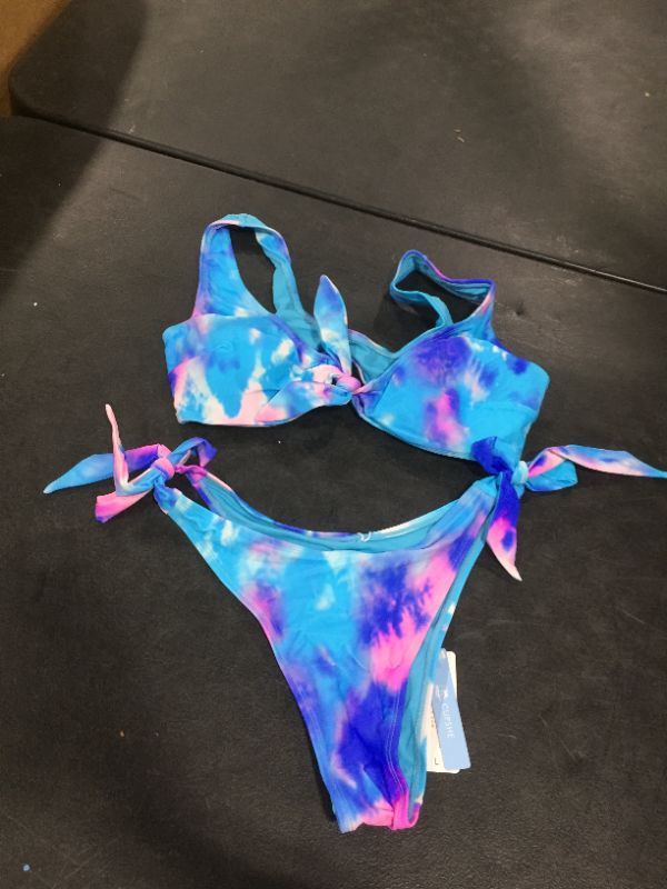 Photo 2 of Carmen Tie Dye Self Tie Bikini Lg