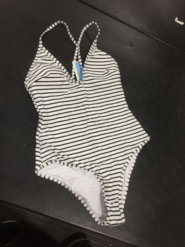 Photo 2 of Lasting Appeal Stripe One Piece Swimsuit Lg