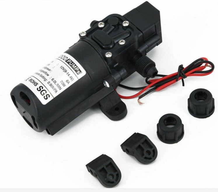 Photo 1 of 12V Water Pump 130PSI Self Priming Pump Diaphragm High Pressure Automatic Switch