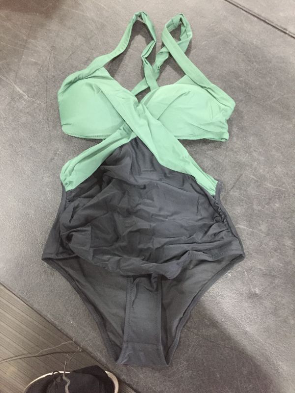 Photo 2 of Carly Colorblock One Piece Swimsuit Med