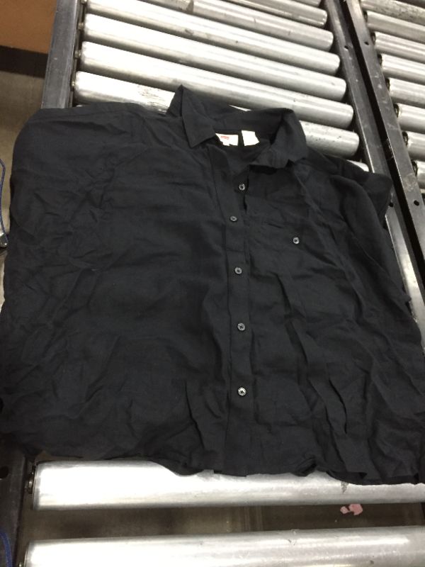 Photo 1 of BLACK WOMEN'S LEVI BUTTON DOWN SHIRT SIZE L 