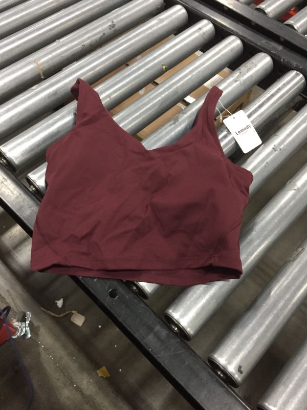 Photo 1 of BURGUNDY SPORT BRA SIZE 6