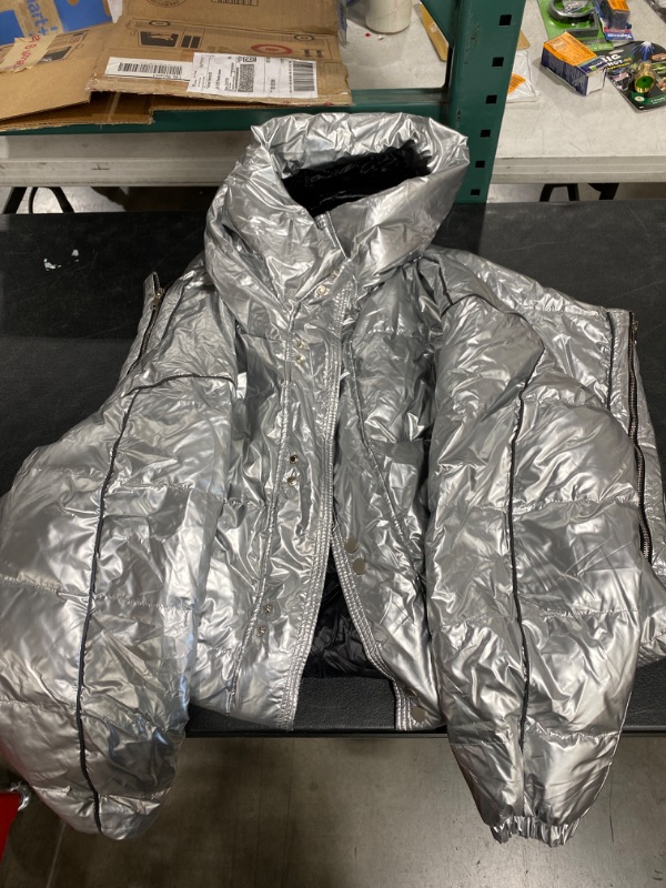 Photo 2 of Women Maxi Shiny Puffer Jacket Size L