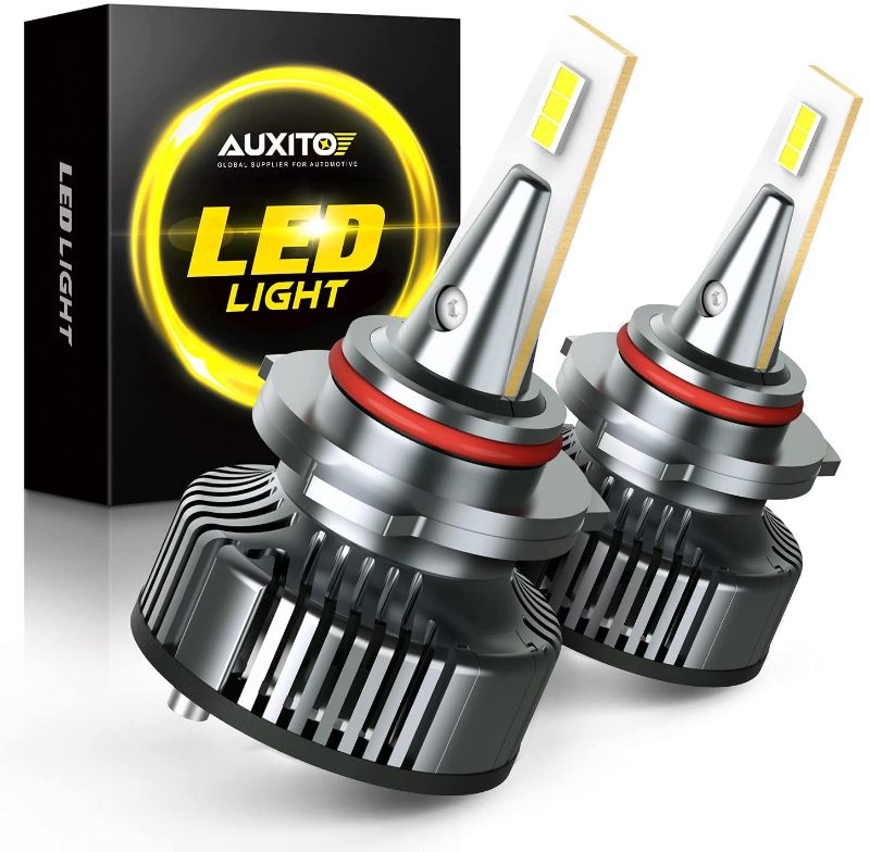 Photo 1 of 9005 LED Bulbs Mini Sized CanBus Ready 80W 16,000LM/Pair, AUXITO 9005 (HB3) LED Bulb Conversion Kit, 6500K Xenon White, Pack of 2
