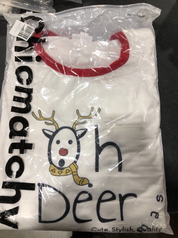 Photo 2 of CREAM 'OH DEER' FLEECE CHRISTMAS PJ SET
