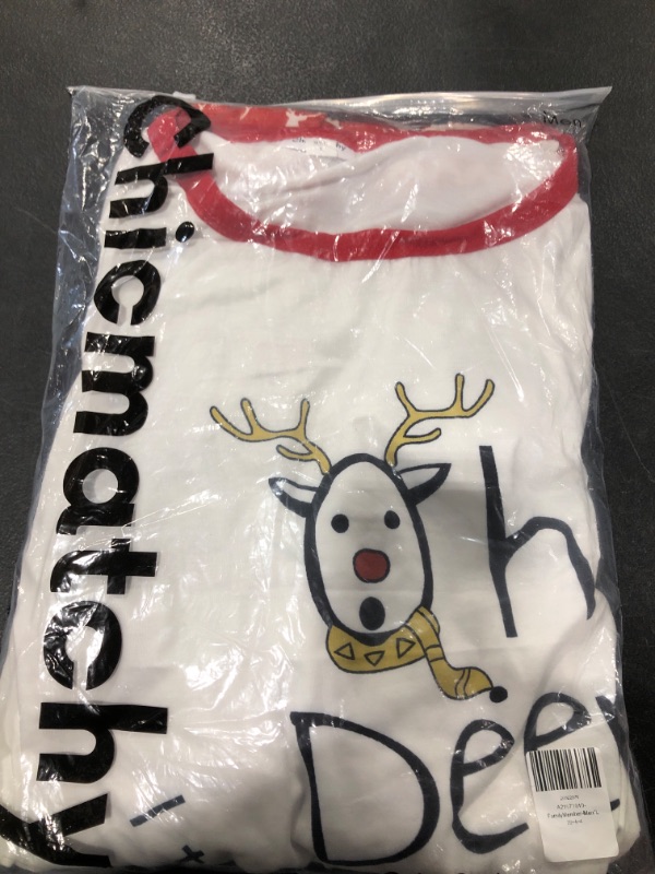 Photo 2 of CREAM 'OH DEER' FLEECE CHRISTMAS PJ SET
